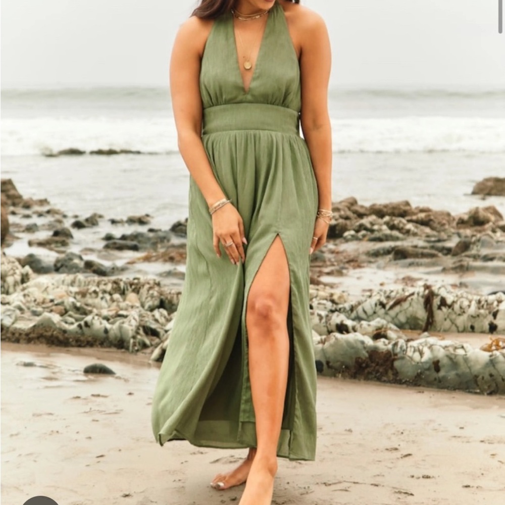 Abercrombie halter neck maxi dress